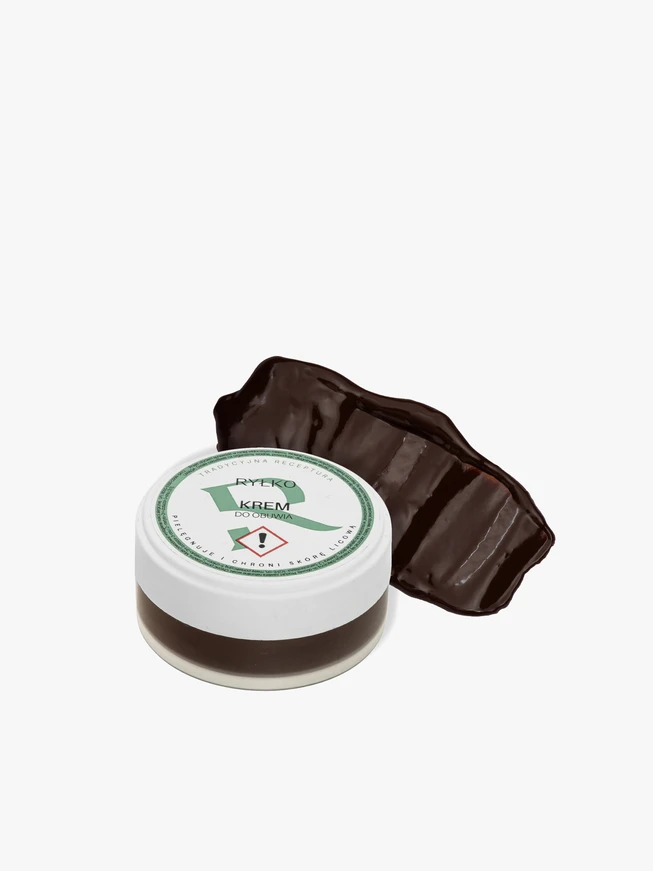Dunkelbraune Schuhcreme