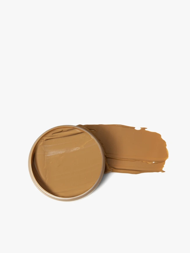 Hellbraune Schuhcreme