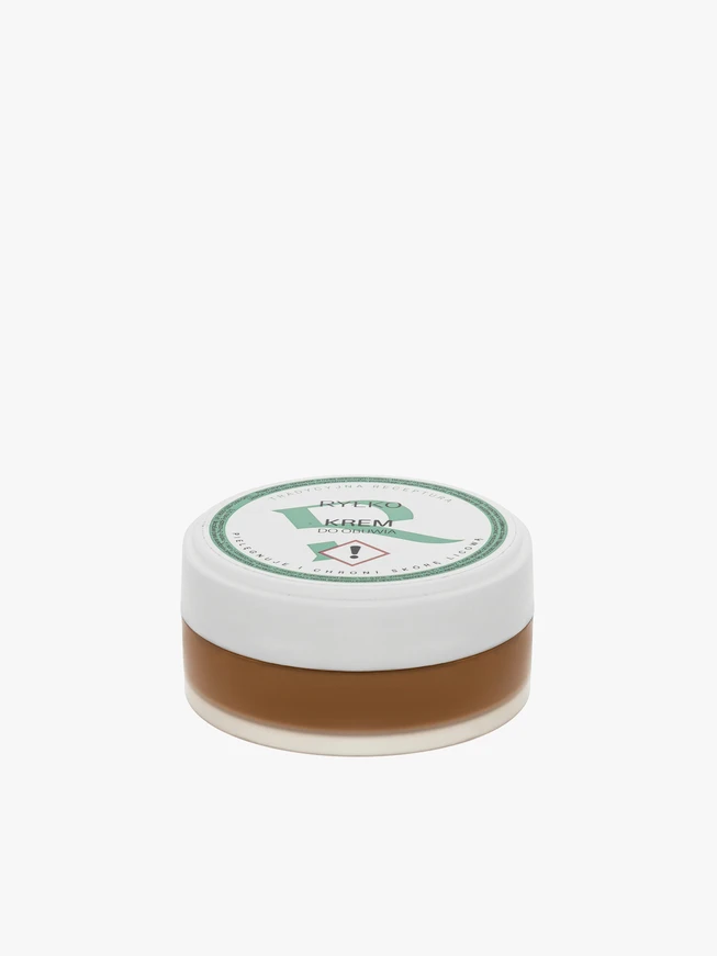 Hellbraune Schuhcreme