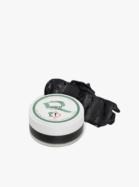 Schwarzer Schuhcreme