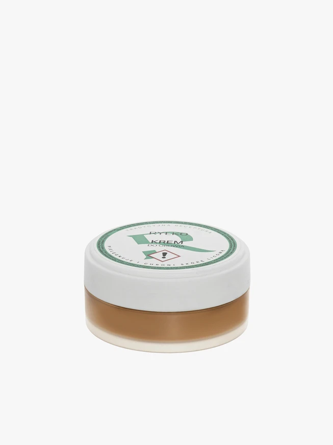 Hellbraune Schuhcreme