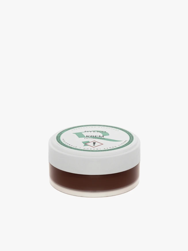 Hellbraune Schuhcreme