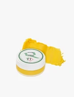 Gelbe Schuhcreme