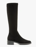 Schwarze Stiefel mit elastischem Schaft