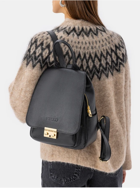 Schwarzer Rucksack für Frauen