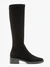 Schwarze Stiefel mit elastischem Schaft