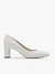 Weiße Stiletto-Pumps
