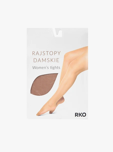 Beige dünne Strumpfhose 20 DEN