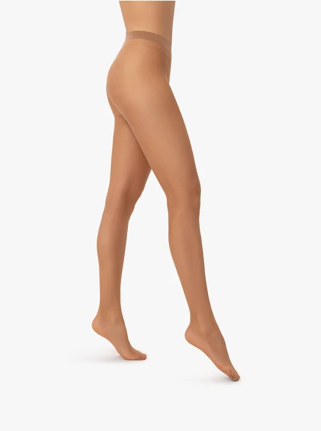 Beige dünne Strumpfhose 20 DEN
