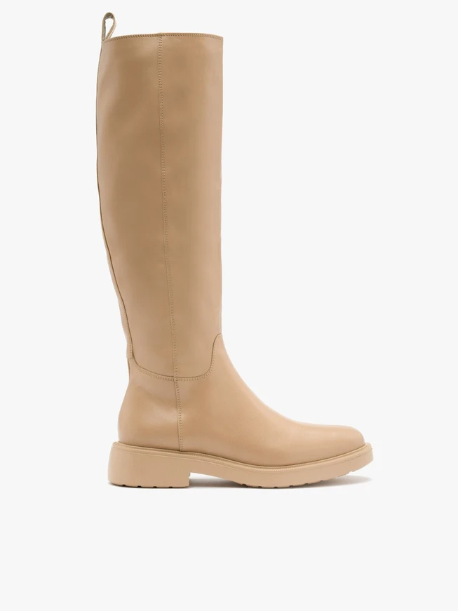Beige Stiefel