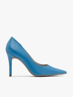 Blaue hochhackige Pumps