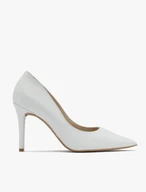 Weiße hochhackige Pumps