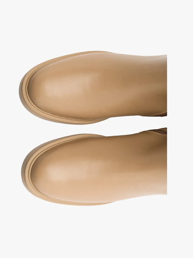 Beige Stiefel