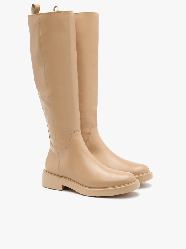 Beige Stiefel