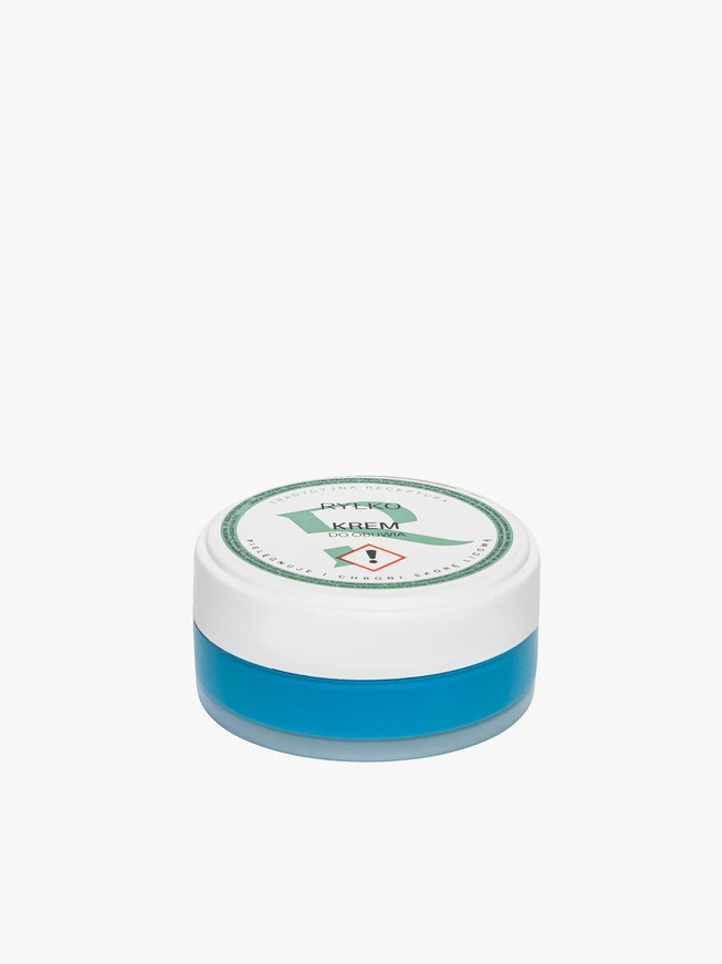 Dunkelblaue Schuhcreme