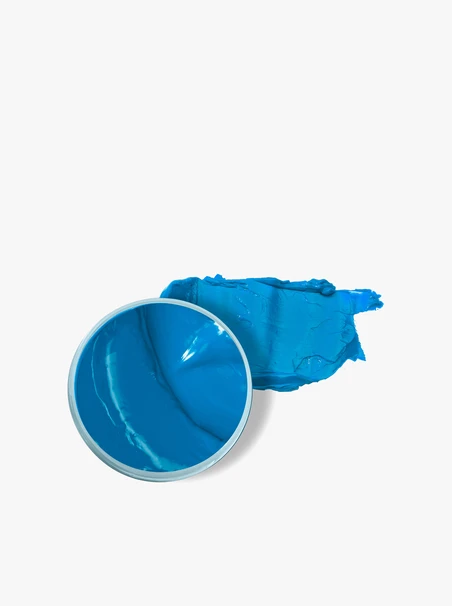 Dunkelblaue Schuhcreme