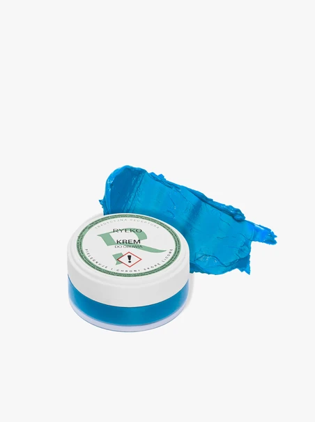 Dunkelblaue Schuhcreme
