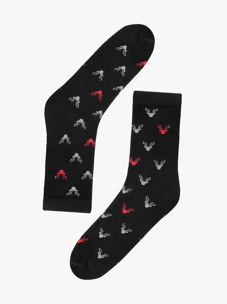 Weihnachts-Unisex-Socken mit Rentier
