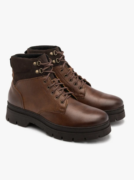 Brauner Herren Bootie