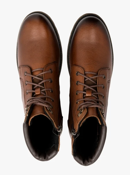 Brauner Herren Bootie