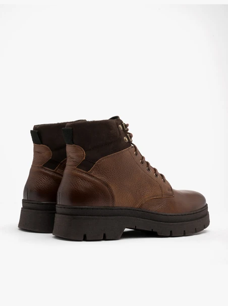 Brauner Herren Bootie
