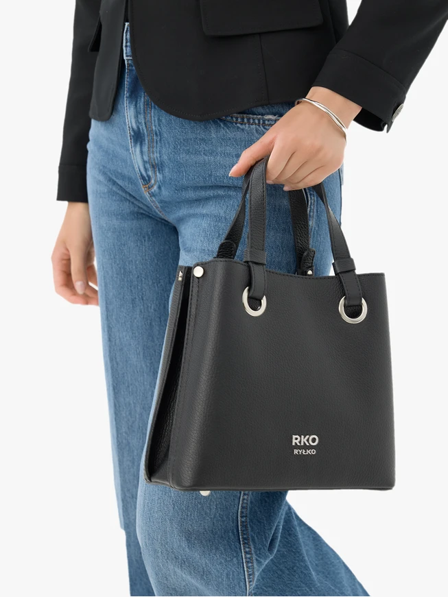 Schwarze Handtasche