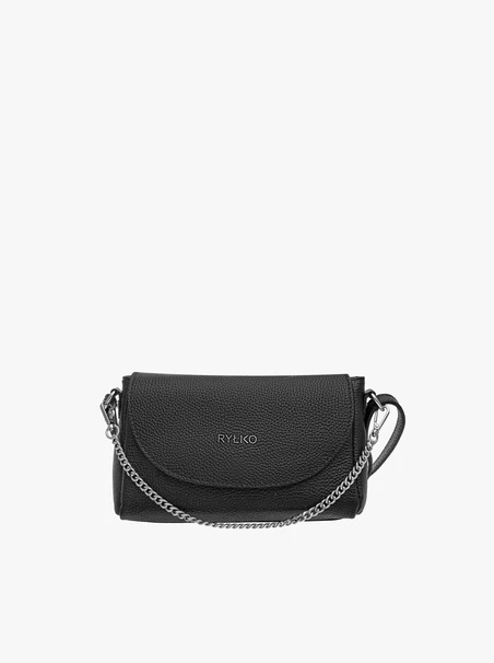 Schwarze Handtasche mit Kette