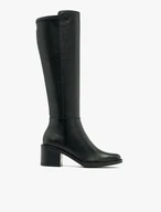 Schwarze Damenstiefel mit schmalem Schaft