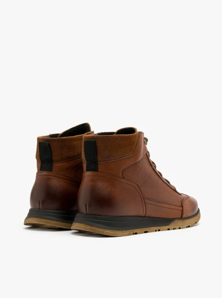 Brauner Herren Bootie