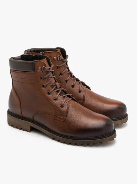 Brauner Herren Bootie