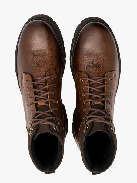 Brauner Herren Bootie