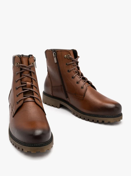 Brauner Herren Bootie