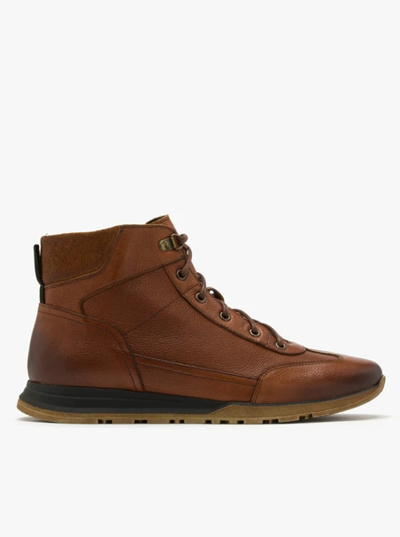 Brauner Herren Bootie