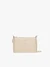 Cremefarbene Handtasche mit verstellbarem Riemen