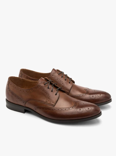 Braune Brogues für Männer
