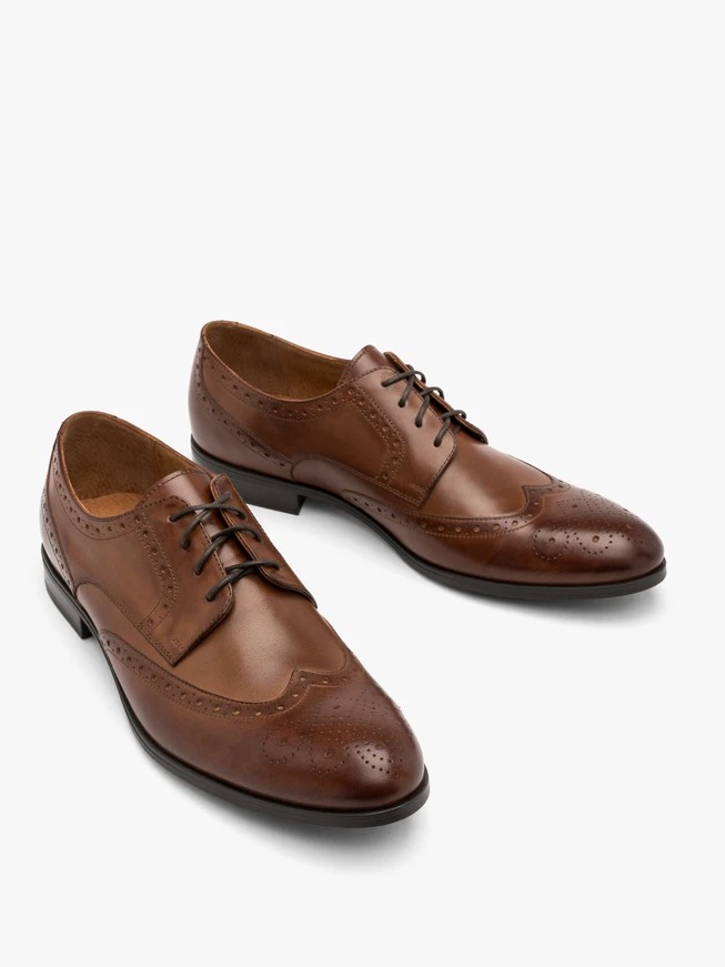 Braune Brogues für Männer