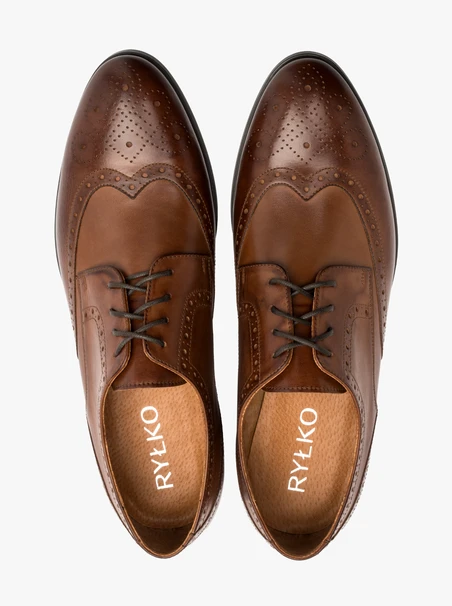 Braune Brogues für Männer