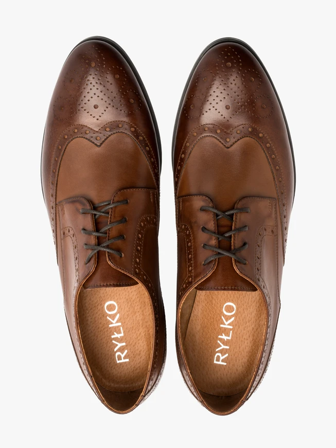 Braune Brogues für Männer