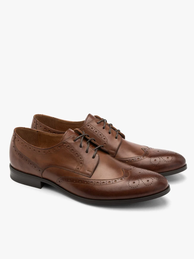 Braune Brogues für Männer
