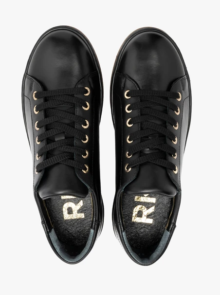 Schwarze sportliche Halbschuhe für Frauen