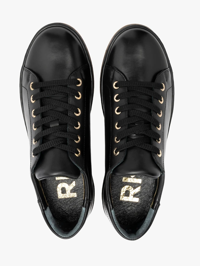 Schwarze sportliche Halbschuhe für Frauen