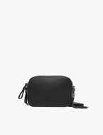 Kleine schwarze Handtasche mit Quaste