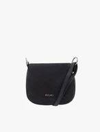 Schwarze Posttasche mit Klappe