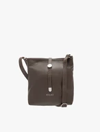 Dunkelbraune Posttasche mit Zierschließe
