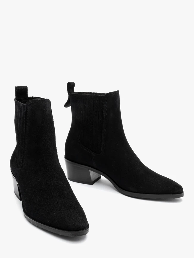 Velours-Pantoffeln für Frauen mit Absatz