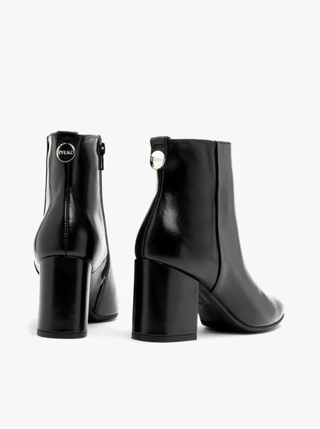 Schwarze Damen-Keilstiefel