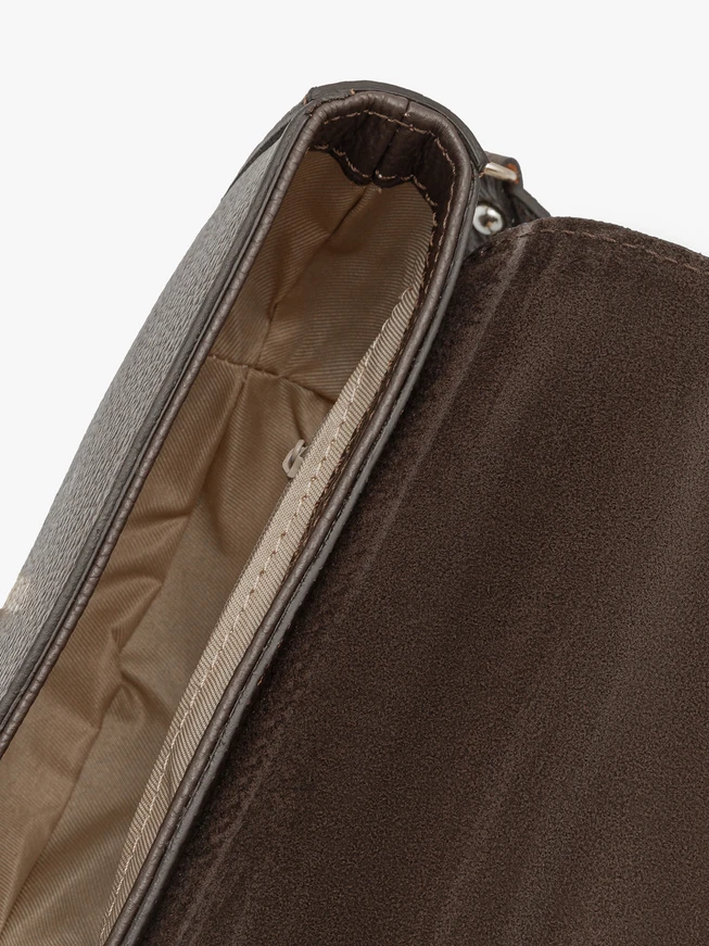 Kleine elegante Handtasche für Frauen mit goldenen Details