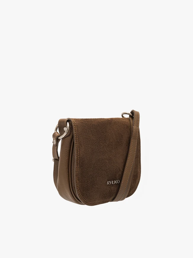 Braune Posttasche mit Klappe