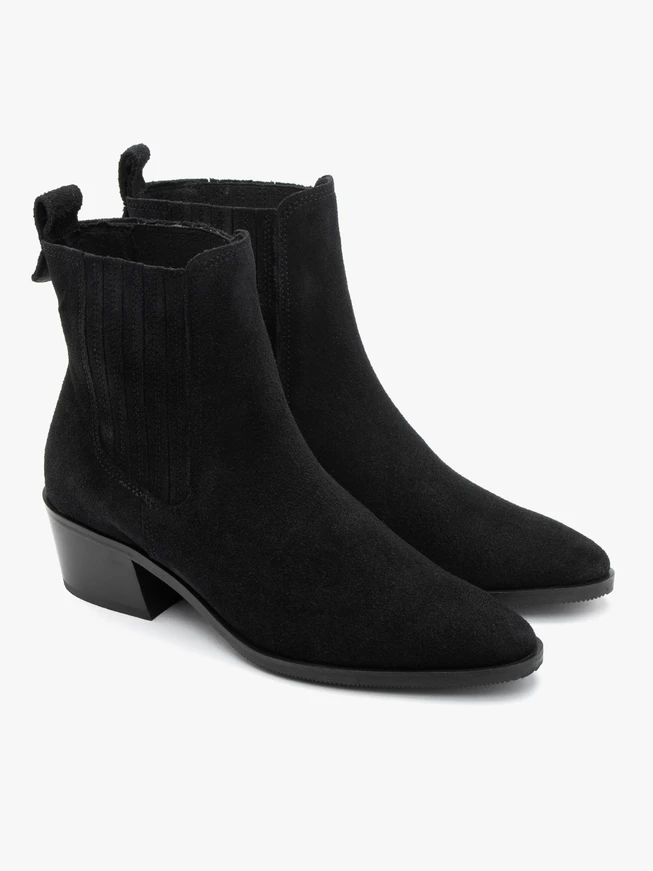 Velours-Pantoffeln für Frauen mit Absatz