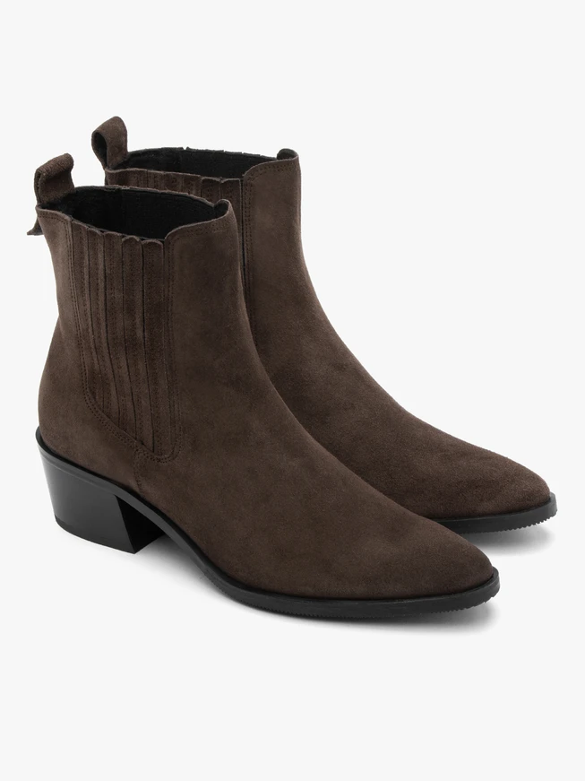 Braune Damen-Slingbacks mit Absatz